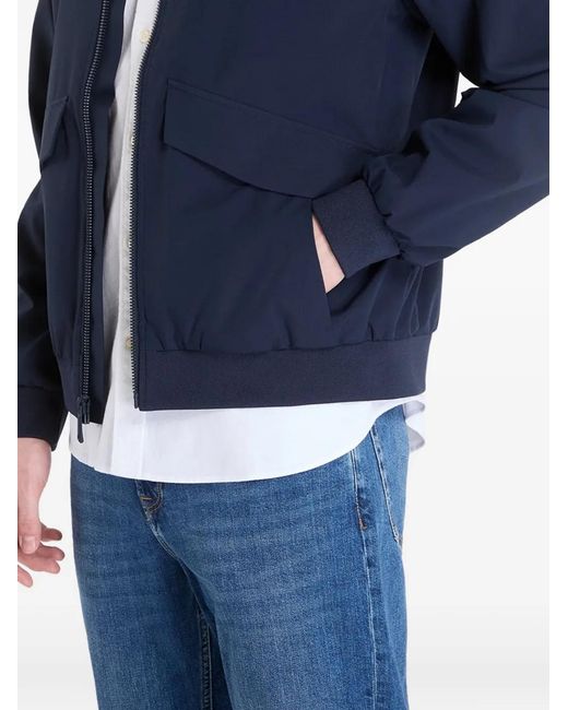 Calvin Klein Blue Logo-Print Flap-Pocket Jacket for men