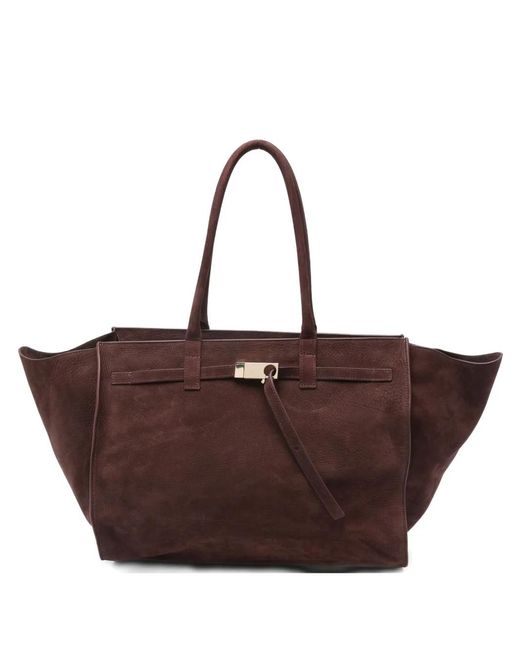 Benedetta Bruzziches Brown Leather Tote Bag