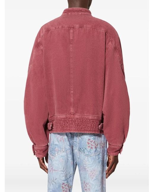 Isabel Marant Red Isaiah Cotton Jacket for men