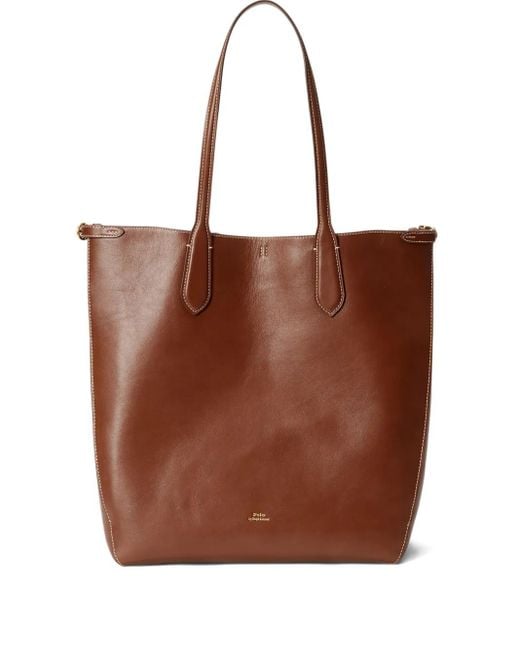 Polo Ralph Lauren Brown Bellport North-South Tote Bag