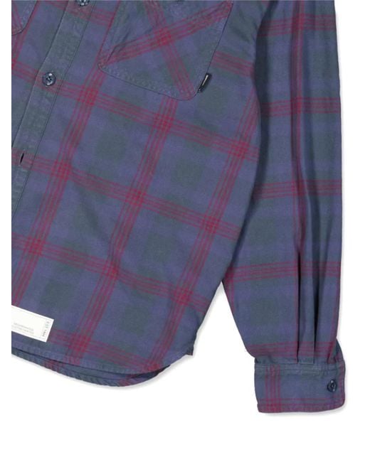 Neighborhood Savage Tartan-Check Shirt in Blue for Men | Lyst