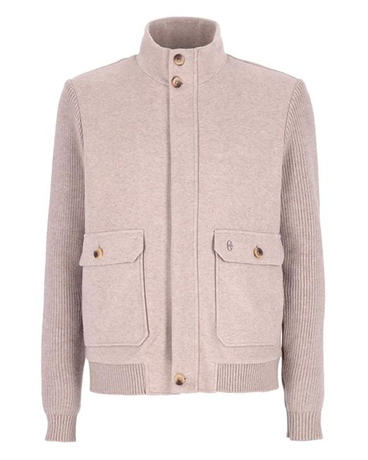 Conte Of Florence Pink Buttoned Pocket Jacket for men