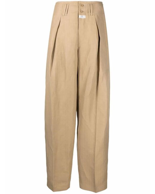 Etro Natural Trousers Dove Grey
