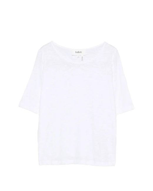 Ba&sh White Vina Short-Sleeve T-Shirt