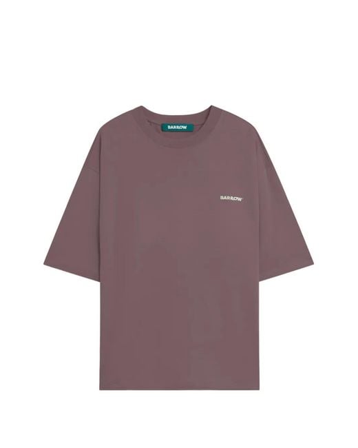 Barrow Purple T-Shirt À Logo for men