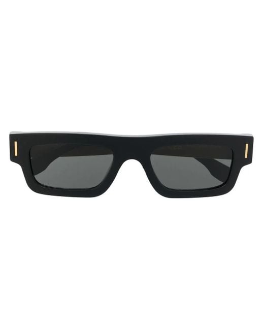 Retrosuperfuture Black Square-Frame Tinted Sunglasses for men
