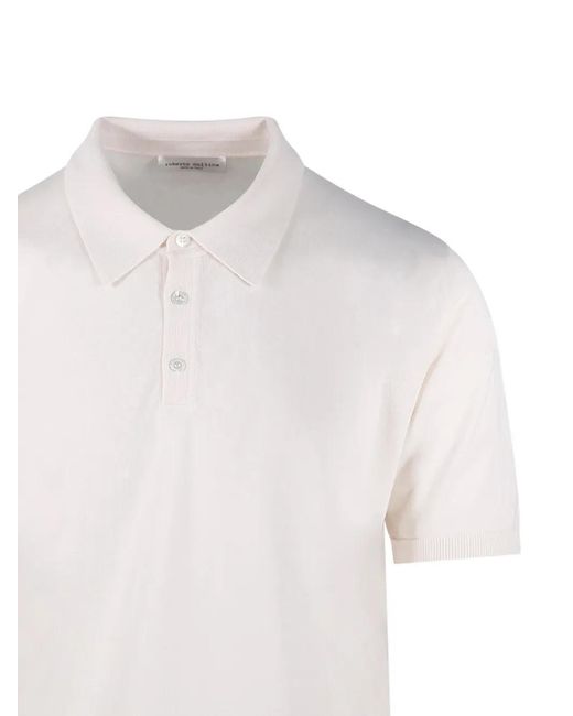 Roberto Collina White Short-Sleeve Polo Shirt for men