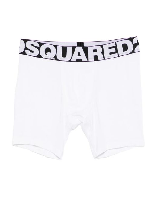 DSquared² White Logo-Band Boxers for men