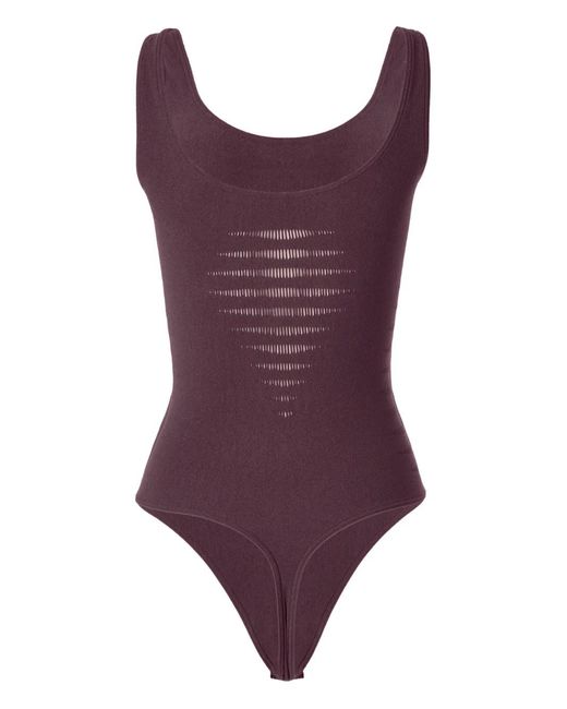 Wolford Purple Jamaika Slash String Body