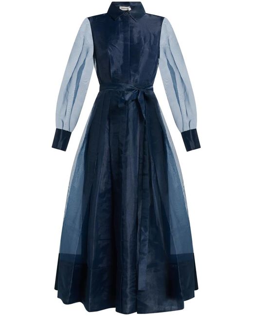 Jonathan Simkhai Blue Montgomery Midi Dress
