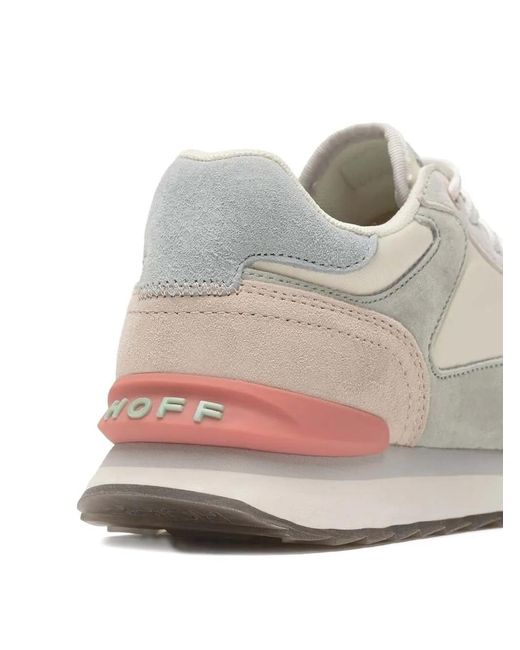 HOFF White Suede-Panelled Sneakers