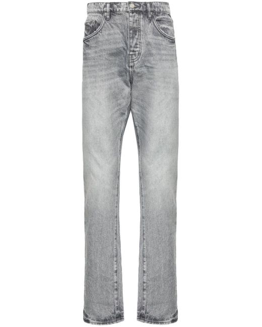 Purple Brand Gray P005 Mid-rise Straight-leg Jeans for men