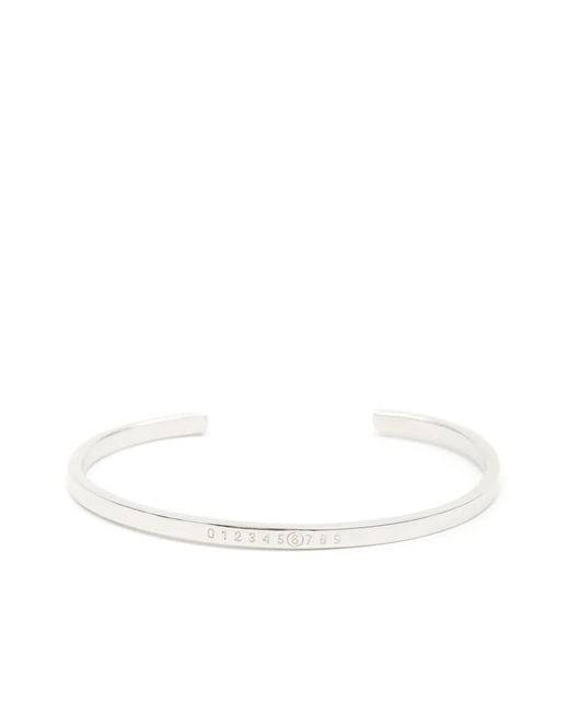 MM6 by Maison Margiela Natural Numeric-Signature Engraved Bracelet