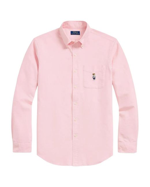 Polo Ralph Lauren Pink Polo Bear Shirt for men