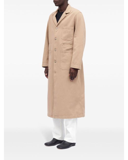 Manteau en coton à simple boutonnage MM6 by Maison Martin Margiela pour homme en coloris Natural