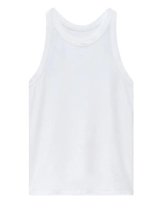 Another Tomorrow White Racerback Tank Top