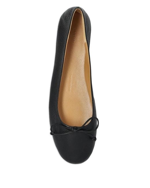 J.W. Anderson Black Leather Ballerina Shoes