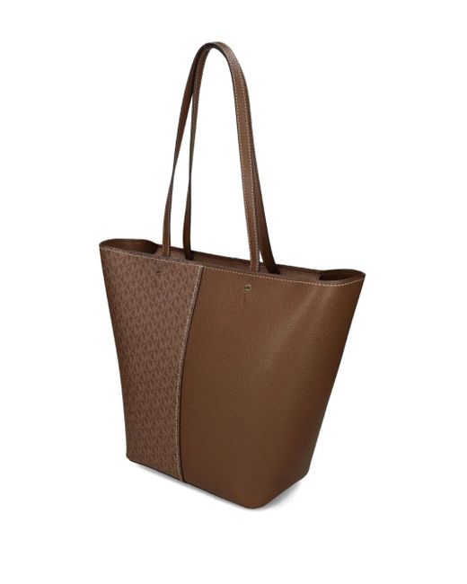 MICHAEL Michael Kors Brown Monogram Panel Tote Bag