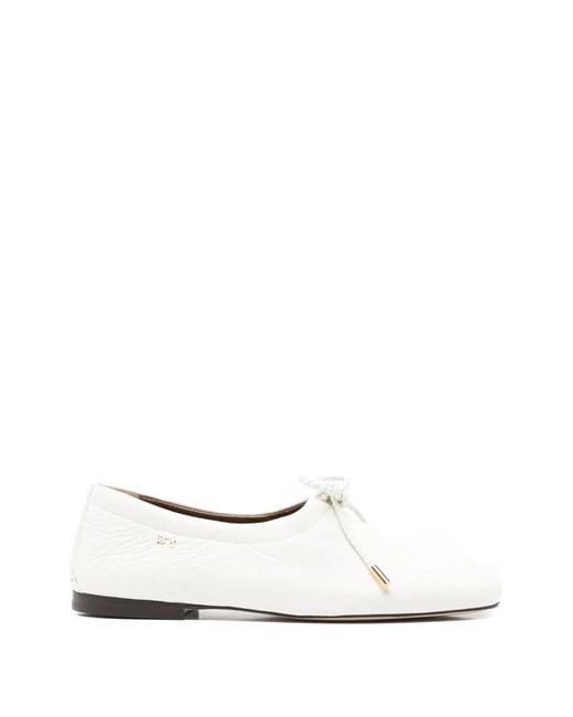 Wales Bonner White Textured Tie Slippers