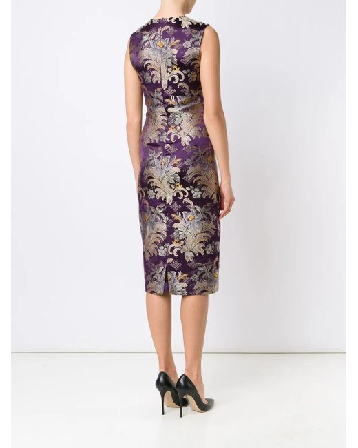 Ralph Lauren Floral Print Dress in Purple | Lyst Ralph Lauren Floral Print Dress in Purple | Lyst