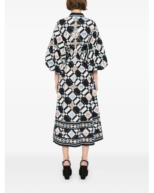 Camilla White Folk Afloat Hemdkleid