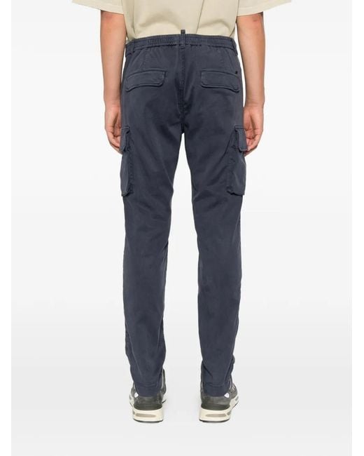 Mason's Blue Chile Elasticated-Waist Cargo Pants for men