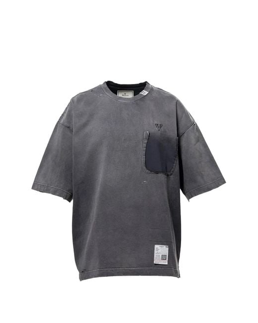 Maison Mihara Yasuhiro Gray Sun Faded Like T-Shirt