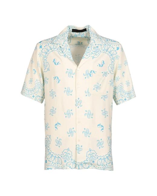 JUN/NAKAYAMA White Paisley-Print Short-Sleeved Shirt for men