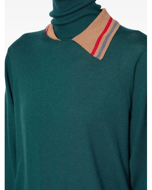 Kolor Green Turtleneck Sweater