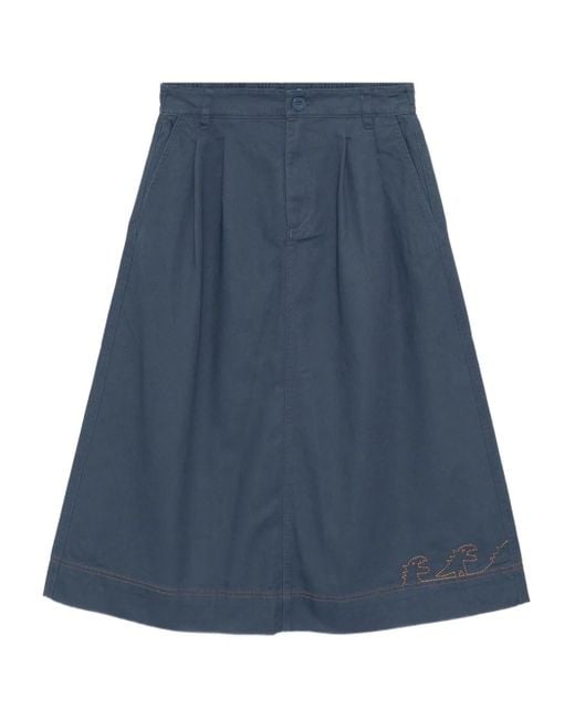 SPORT b. by agnès b. Blue Dino-Embroidered Skirt