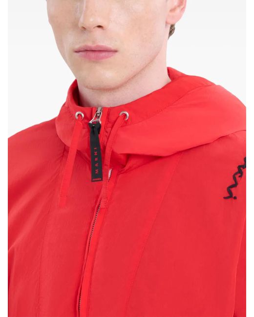 Marni Red Zipped Jacket for men