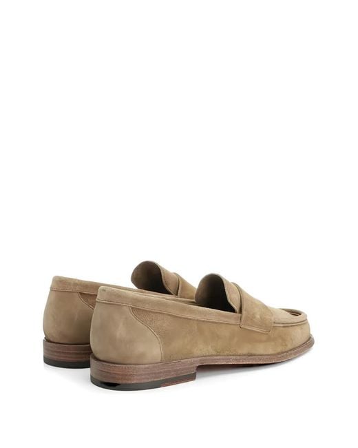Corvari Penny-Loafer Aus Wildleder in Brown für Herren
