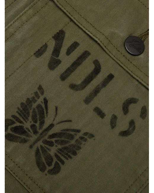 Needles Green P-44 Herringbone Jacket for men