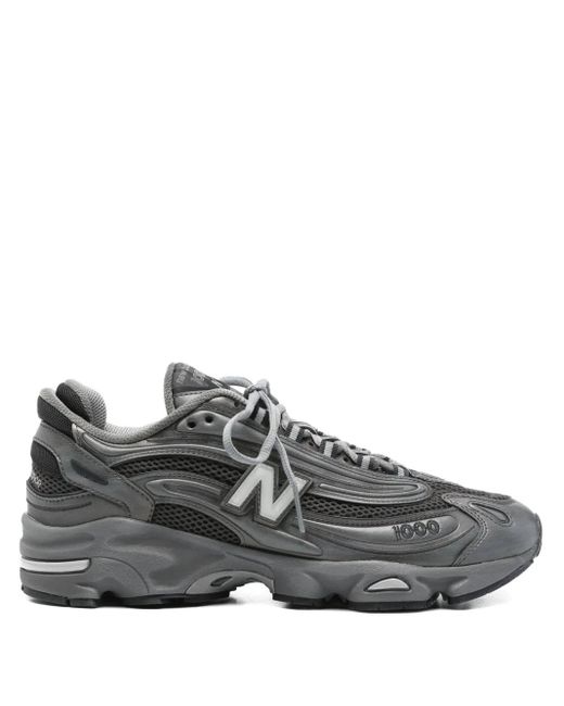 New Balance Gray 1000 Mesh-Panels Sneakers
