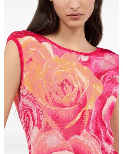 Roberto Cavalli フローラル ミニドレス Pink
