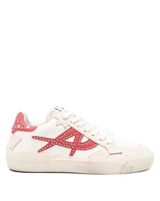 Ash Pink Moonlight Studded Sneakers
