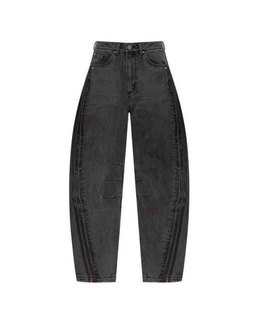 Adidas Black Side-Stripe Jeans