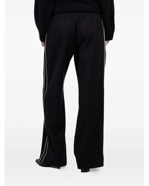 WE-AR4 Black Side-Stripe Trousers