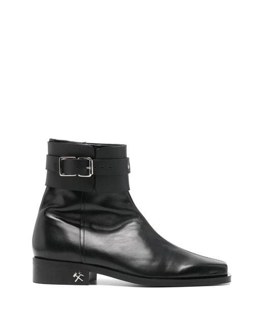 GmbH Black Adem Leather Boots for men
