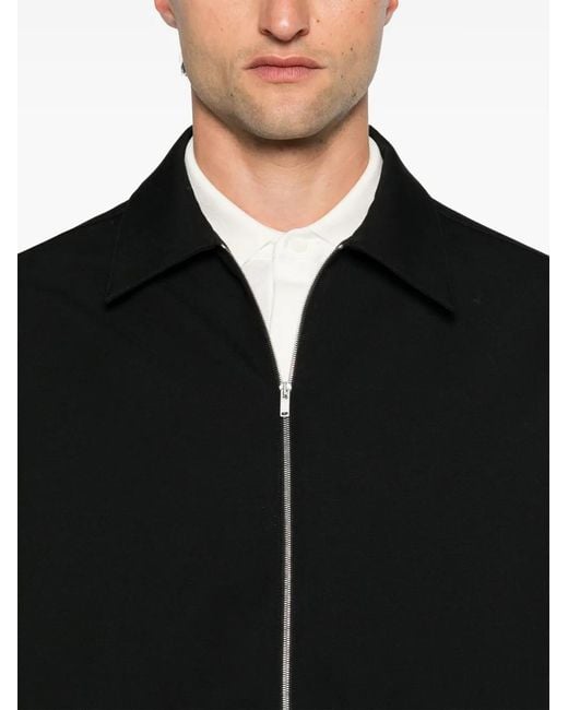 Jil Sander Hemdjacke Aus Gabardine in Black für Herren