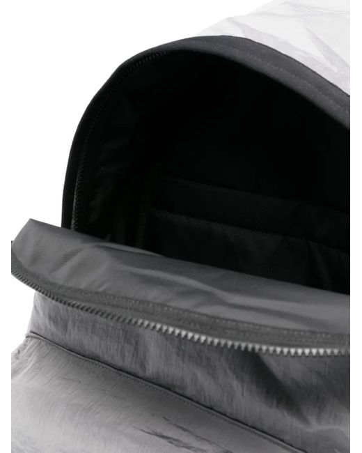 Stone Island Gray Compass-Motif Backpack for men