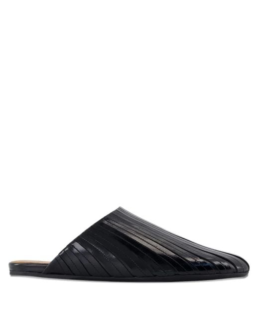 Marni Black Leather Mules for men