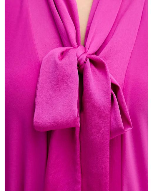 Joseph Ribkoff Pink Bow Blouse