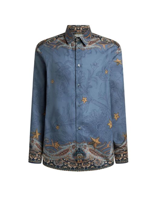 Camicia di Etro in Blue da Uomo
