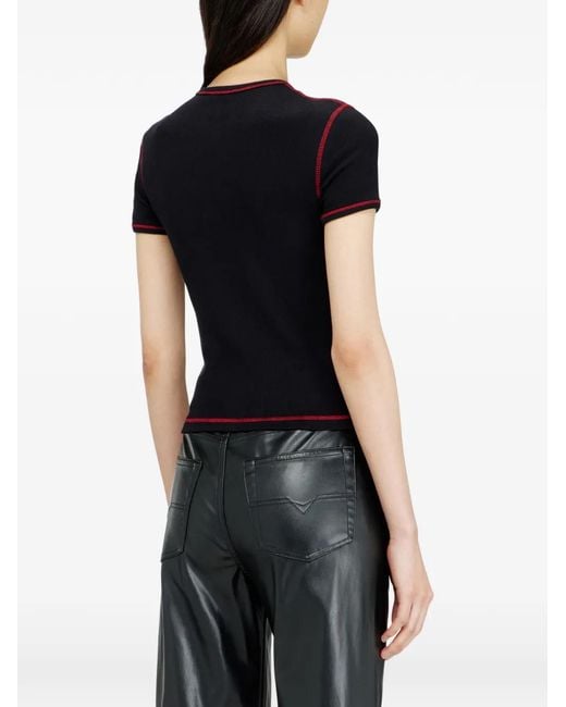 DIESEL Black Sv-T-Ele-Cher T-Shirt