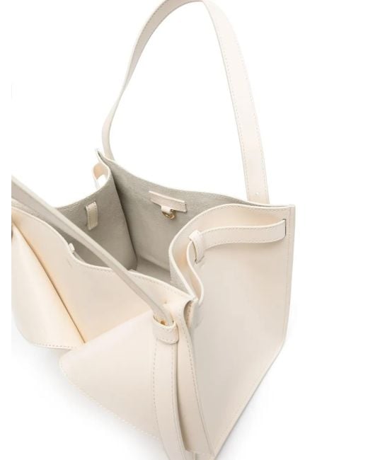 Borsa Tote Belt Cabas Media di Coperni in Natural
