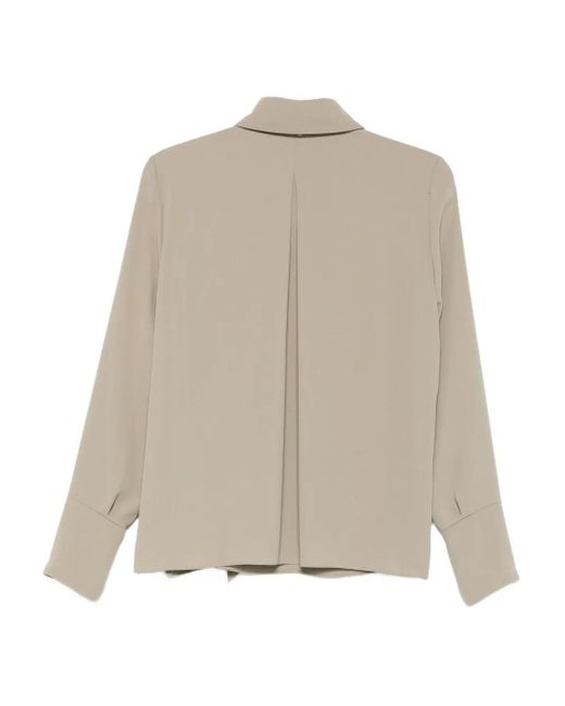 Patrizia Pepe Natural Long-Sleeved Blouse