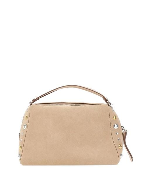 Gianni Chiarini Natural Alifa Studded Crossbody Bag