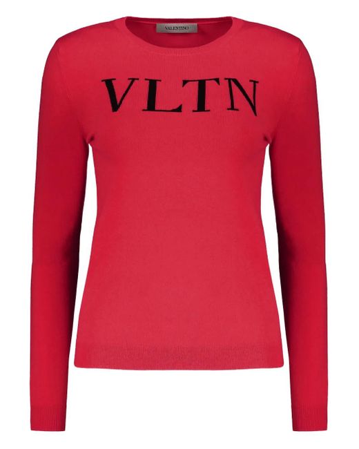 Top Vltn di Valentino Garavani in Red