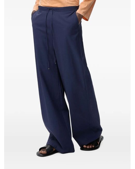 Loewe Blue Drawstring Trousers for men